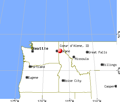 Coeur D Alene Idaho Id 83814 83815 Profile Population Maps