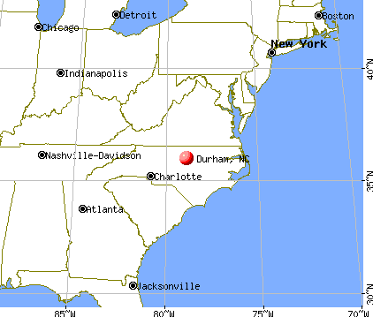 Durham, North Carolina map