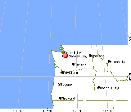 Sammamish, Washington map