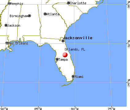 Orlando, Florida map