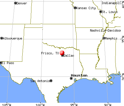 Frisco, Texas map