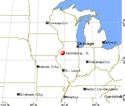 Galesburg, Illinois map