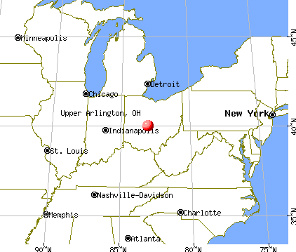 Upper Arlington, Ohio map