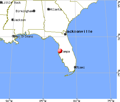 Egypt Lake-Leto, Florida map