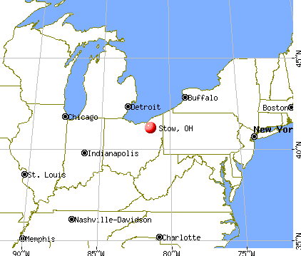 Stow, Ohio map