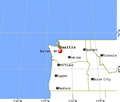 Burien, Washington map