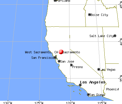 West Sacramento, California map