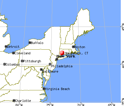 Naugatuck, Connecticut map
