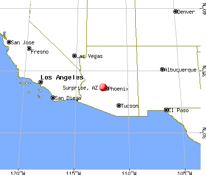 Surprise, Arizona map