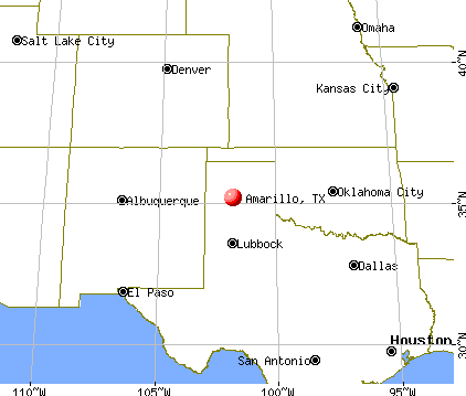 Amarillo, Texas map