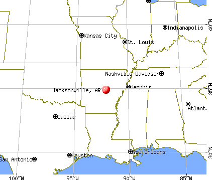 Jacksonville, Arkansas map