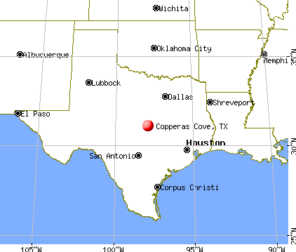 Copperas Cove, Texas map