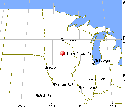 Mason City, Iowa map