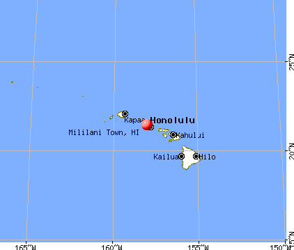 Mililani Town, Hawaii map