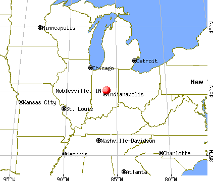 Noblesville, Indiana map