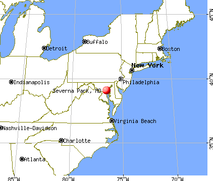 Severna Park, Maryland map