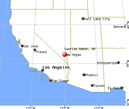 Sunrise Manor, Nevada map