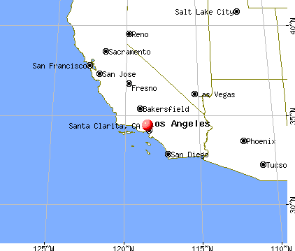Santa Clarita, California map