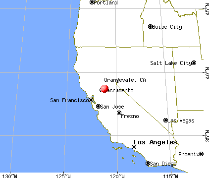 Orangevale, California map