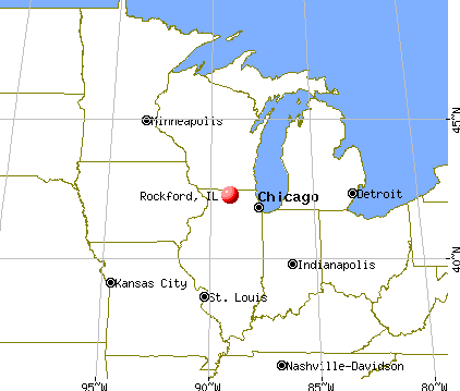 Rockford, Illinois map