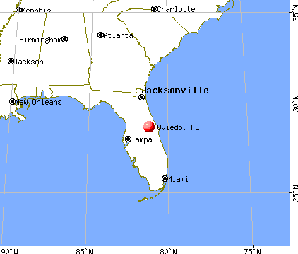 Oviedo, Florida map