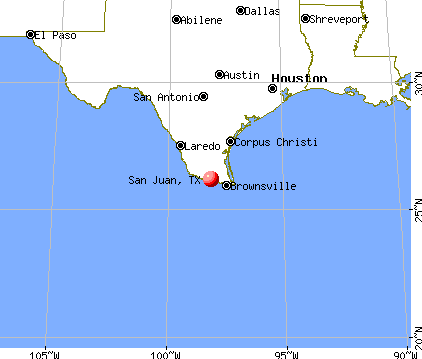 San Juan, Texas map