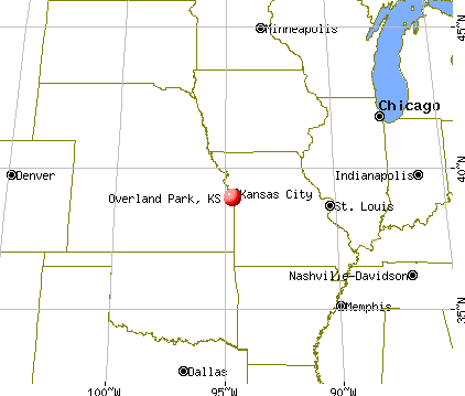 Overland Park, Kansas map