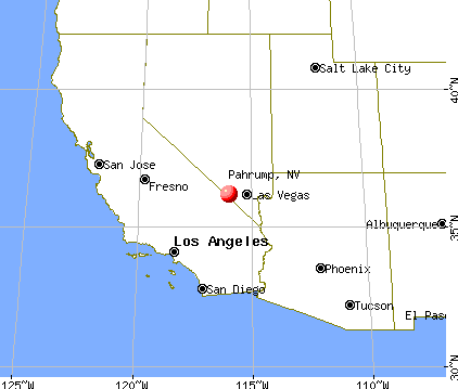 Pahrump, Nevada map