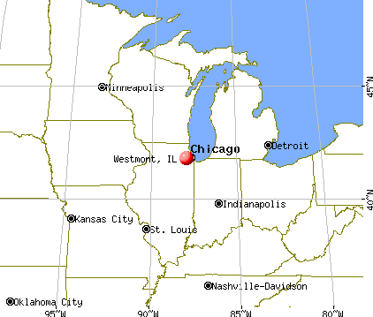 Westmont, Illinois map