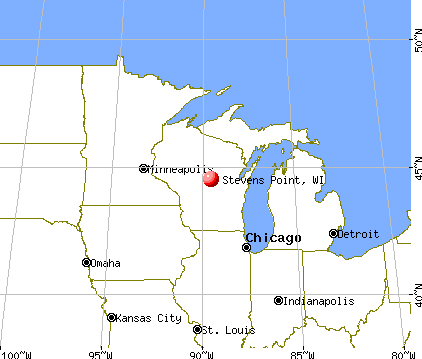 Stevens Point, Wisconsin map