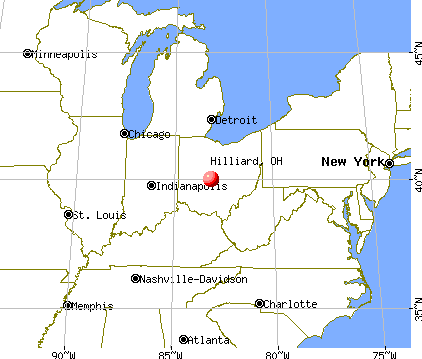 Hilliard, Ohio map