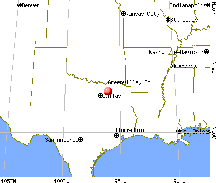 Greenville, Texas map