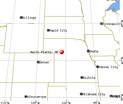 North Platte, Nebraska map
