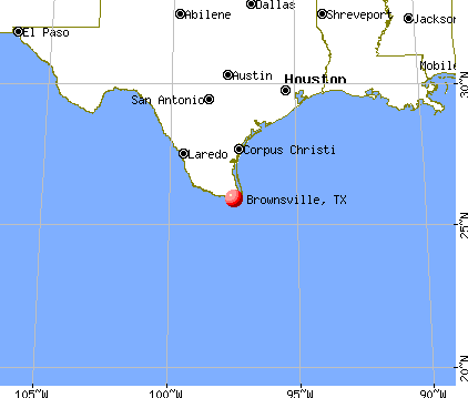 Brownsville, Texas map