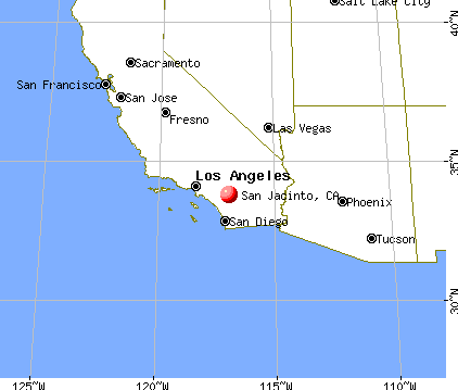 San Jacinto, California map
