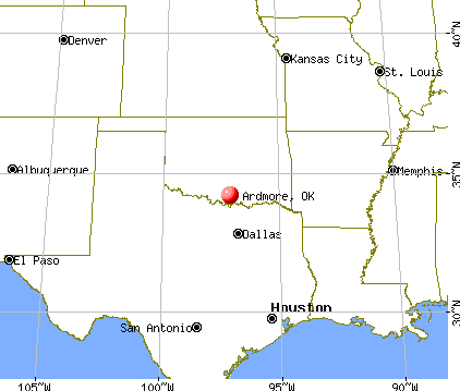 Ardmore, Oklahoma map