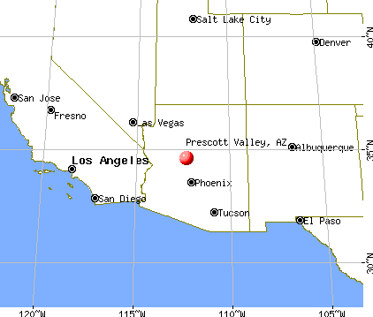 Prescott Valley, Arizona map