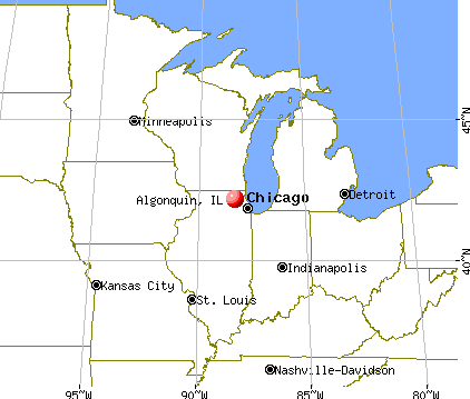 Algonquin, Illinois map