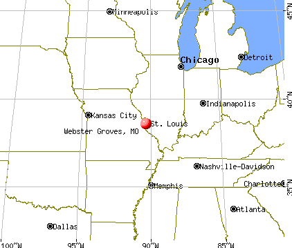 Webster Groves, Missouri map