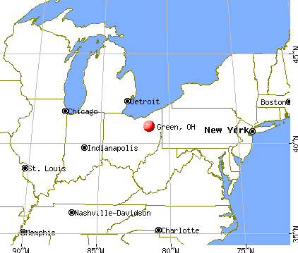 Green, Ohio map