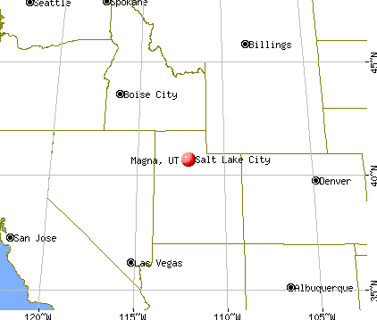 Magna, Utah map