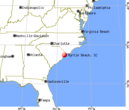 Major Cities Close To Myrtle Beach