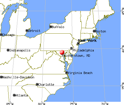 Reisterstown, Maryland map