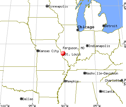 Ferguson, Missouri map