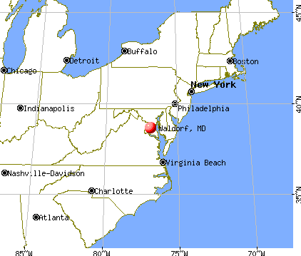 Waldorf, Maryland map