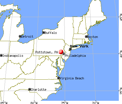Pottstown, Pennsylvania map