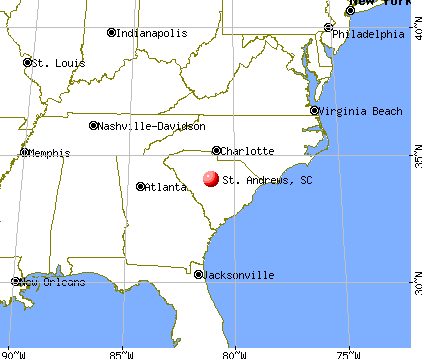 St. Andrews, South Carolina map