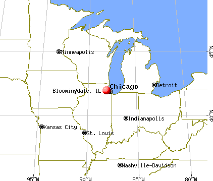Bloomingdale, Illinois map