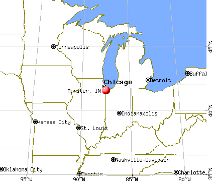Munster, Indiana map