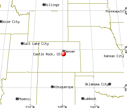 Castle Rock, Colorado map